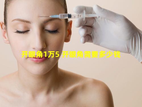 开眼角1万5 开眼角需要多少钱